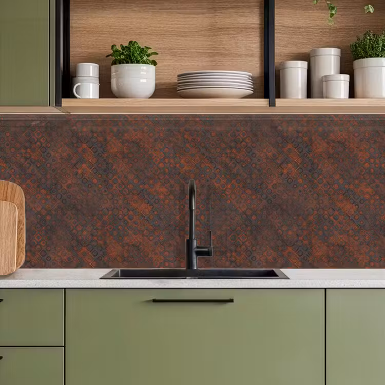 Keuken achterwand - Patroon - Roest - Bruin — 8