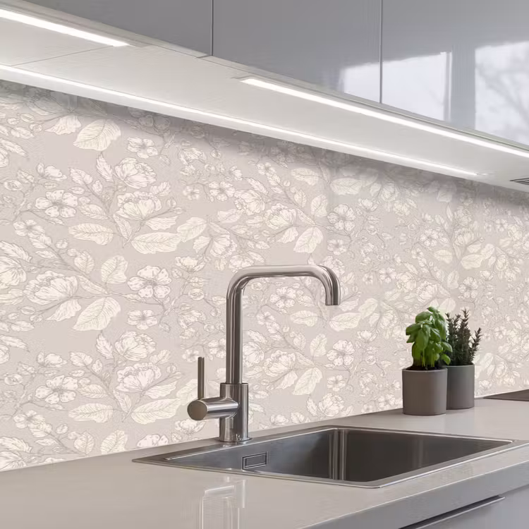 Keuken achterwand - Pioenrozen - Bloesem - Bessen — 2