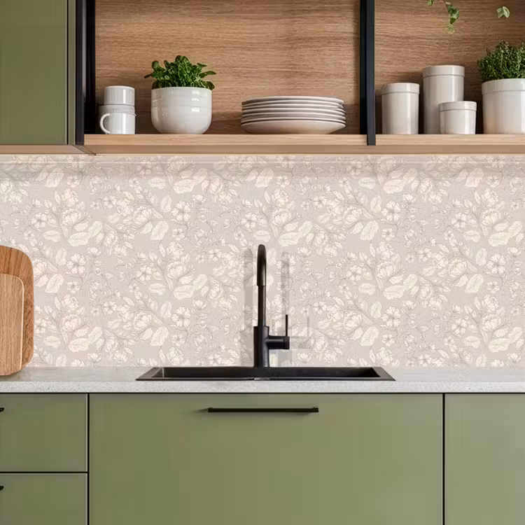 Keuken achterwand - Pioenrozen - Bloesem - Bessen — 8