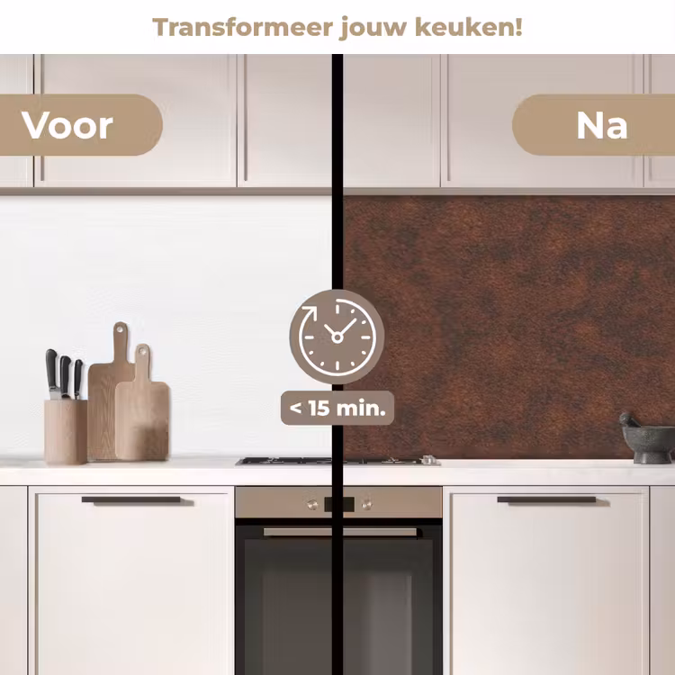 Keuken achterwand - Roest - Bruin - Rood — 3