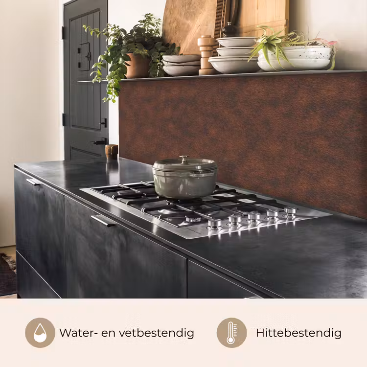 Keuken achterwand - Roest - Bruin - Rood — 5