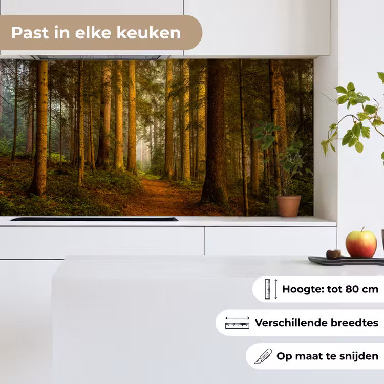 Keuken achterwand - Bos - Natuur - Bomen - Landschap - Bladeren — 6