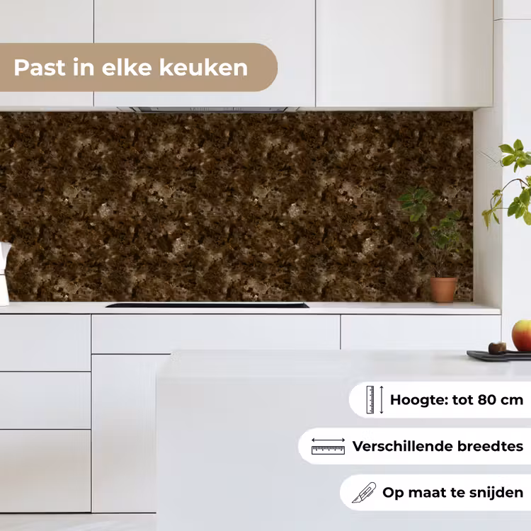 Keuken achterwand - Donker - Graniet - Bruin — 7