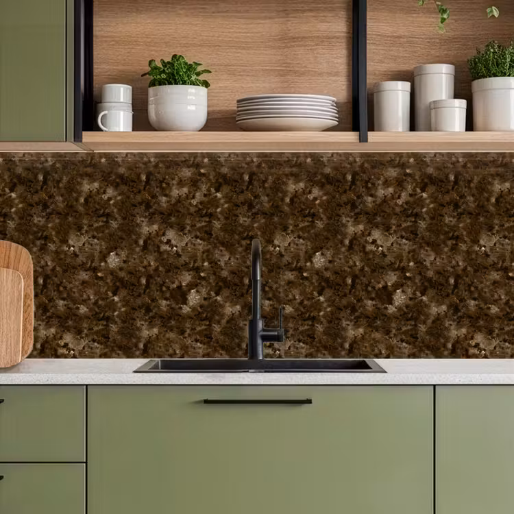 Keuken achterwand - Donker - Graniet - Bruin — 8