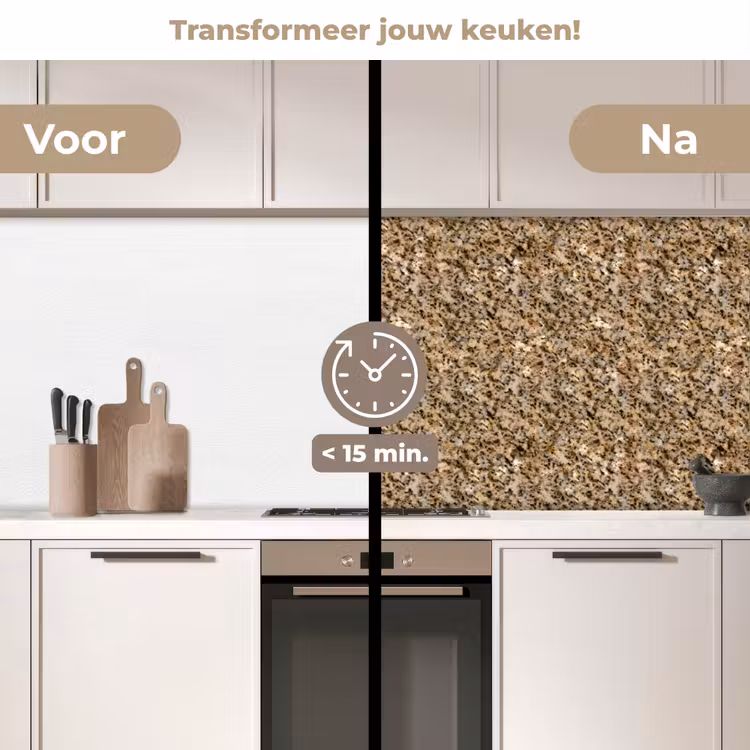 Keuken achterwand - Graniet - Beige - Patroon — 3