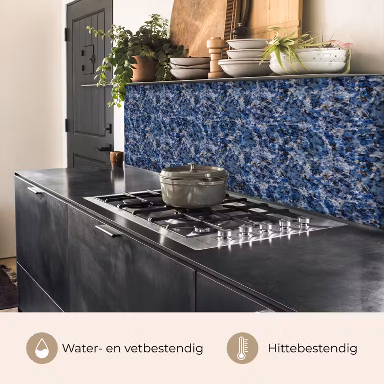 Keuken achterwand - Graniet - Blauw - Koel — 5