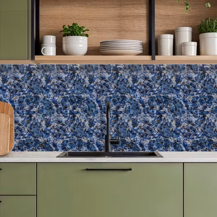 Keuken achterwand - Graniet - Blauw - Koel — 8