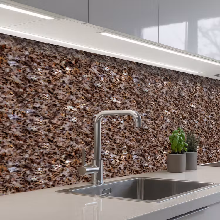 Keuken achterwand - Graniet - Bruin - Structuur — 2