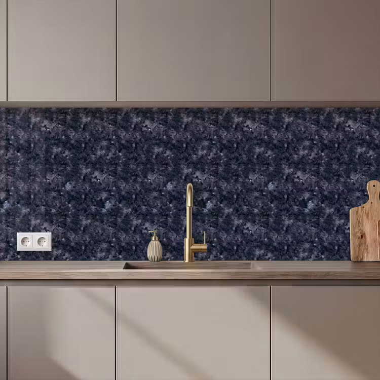 Keuken achterwand - Grijs - Zwart - Patroon — 1