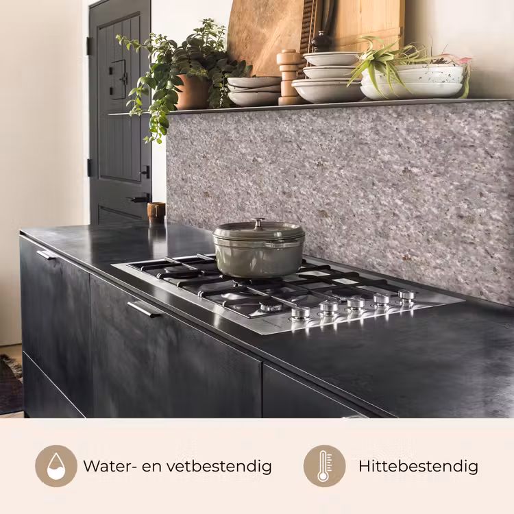 Keuken achterwand - Licht - Grijs - Textuur — 5