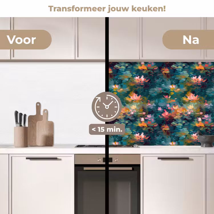 Keuken achterwand - Waterlelies - Vijver - Water — 3