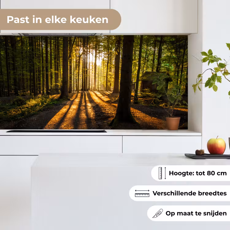 Keuken achterwand - Zon - Bomen - Bos - Landschap - Natuur — 6