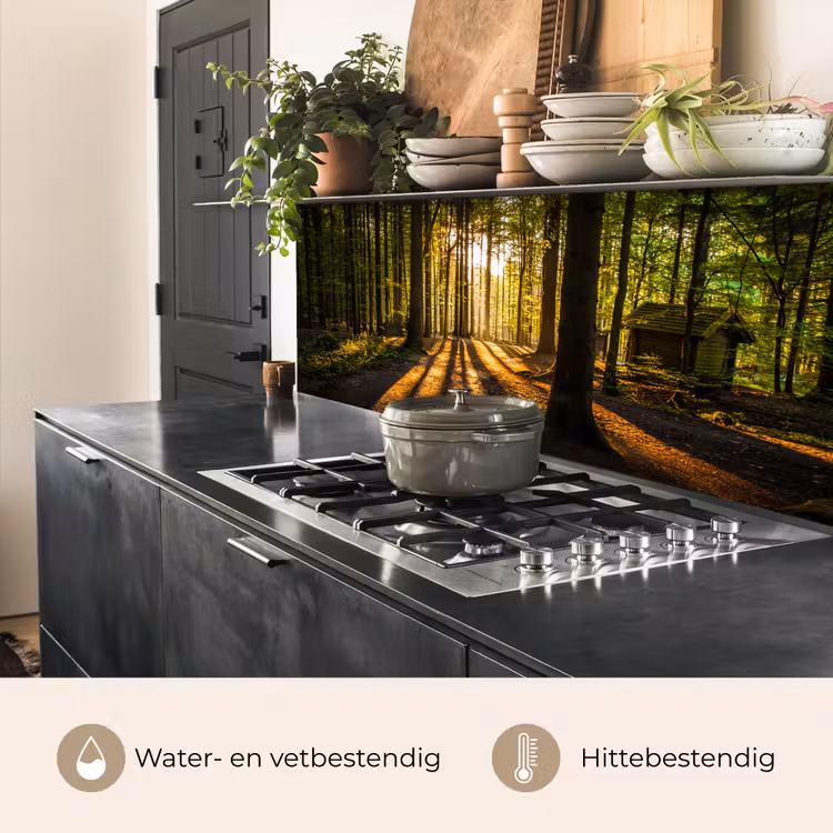 Keuken achterwand - Zon - Bomen - Bos - Landschap - Natuur — 7