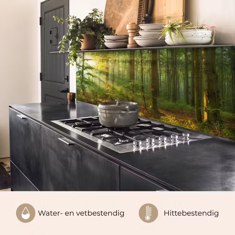 Keuken achterwand - Zon - Bos - Bomen - Natuur - Herfst — 5