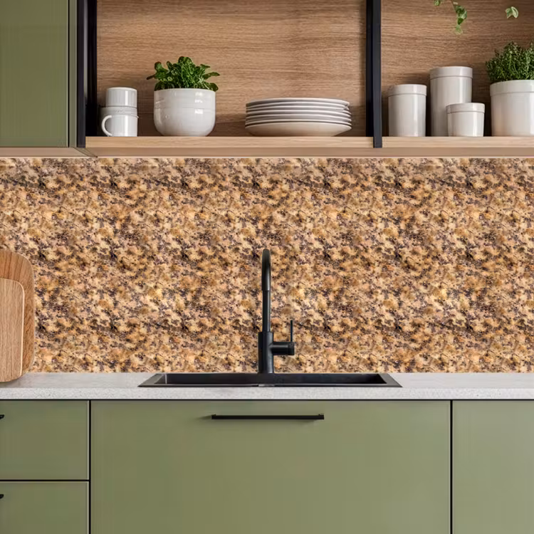 Keuken achterwand - Bruin - Roze - Graniet — 8