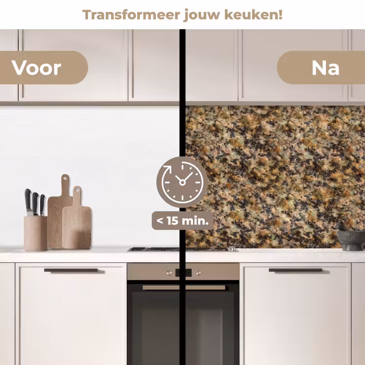Keuken achterwand - Graniet - Kleur - Bruin — 3
