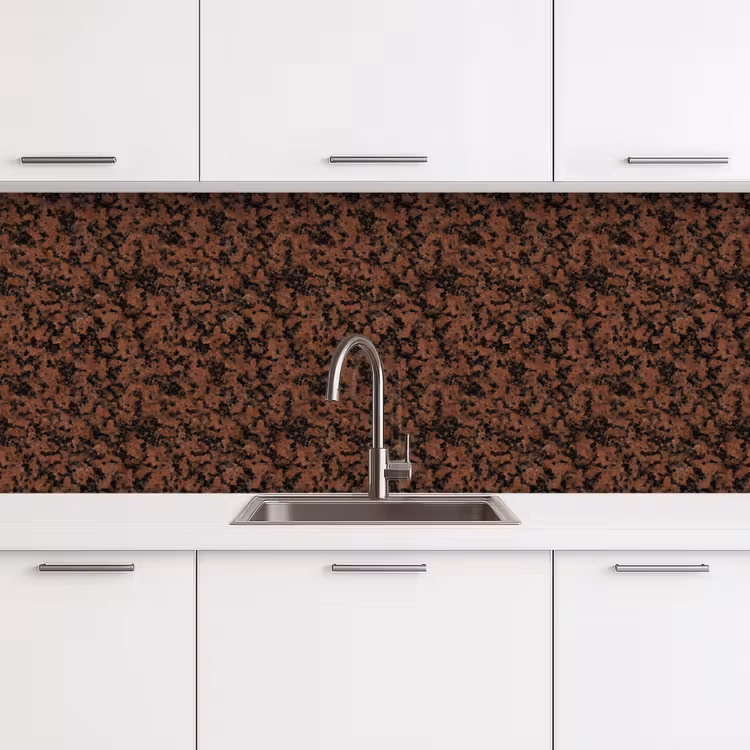 Keuken achterwand - Graniet - Rood - Zwart — 4