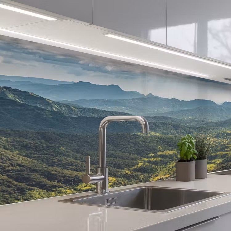 Keuken achterwand - Landschap - Vallei - Groen — 2