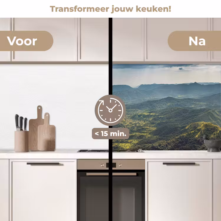 Keuken achterwand - Landschap - Vallei - Groen — 3