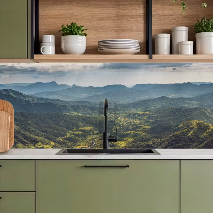 Keuken achterwand - Landschap - Vallei - Groen — 8