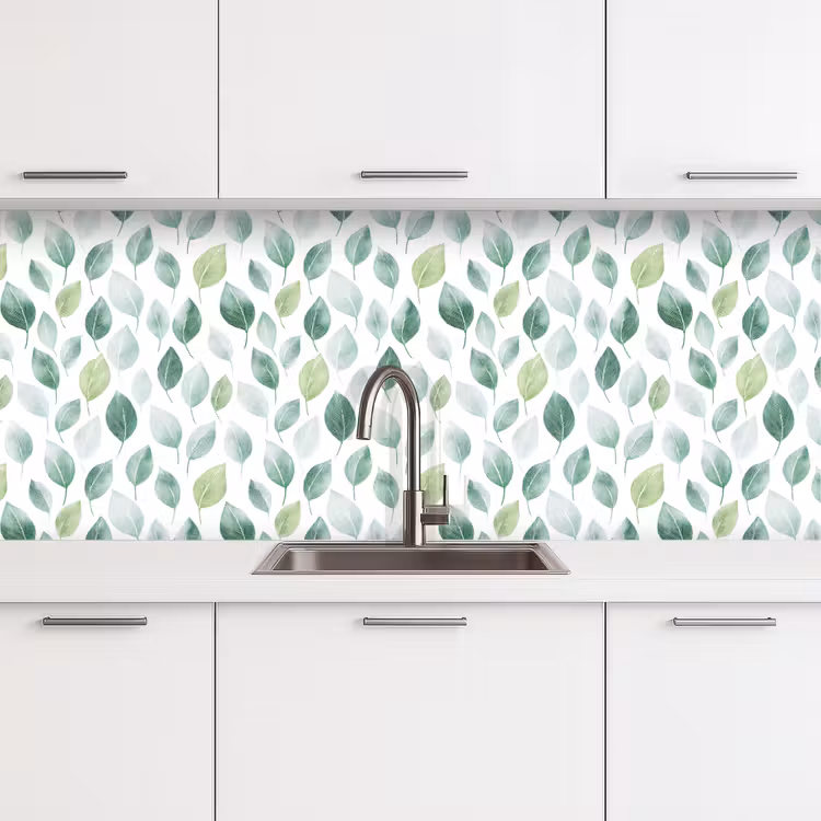 Keuken achterwand - Blad - Mix - Fris - Groen — 4