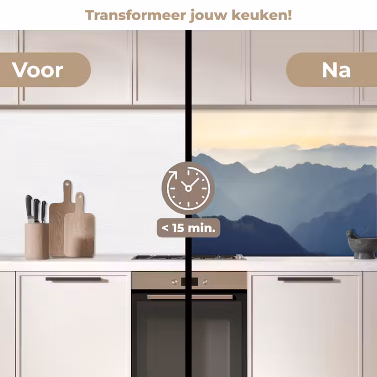 Keuken achterwand - Landschap - Bergen - Groen - Natuur — 3