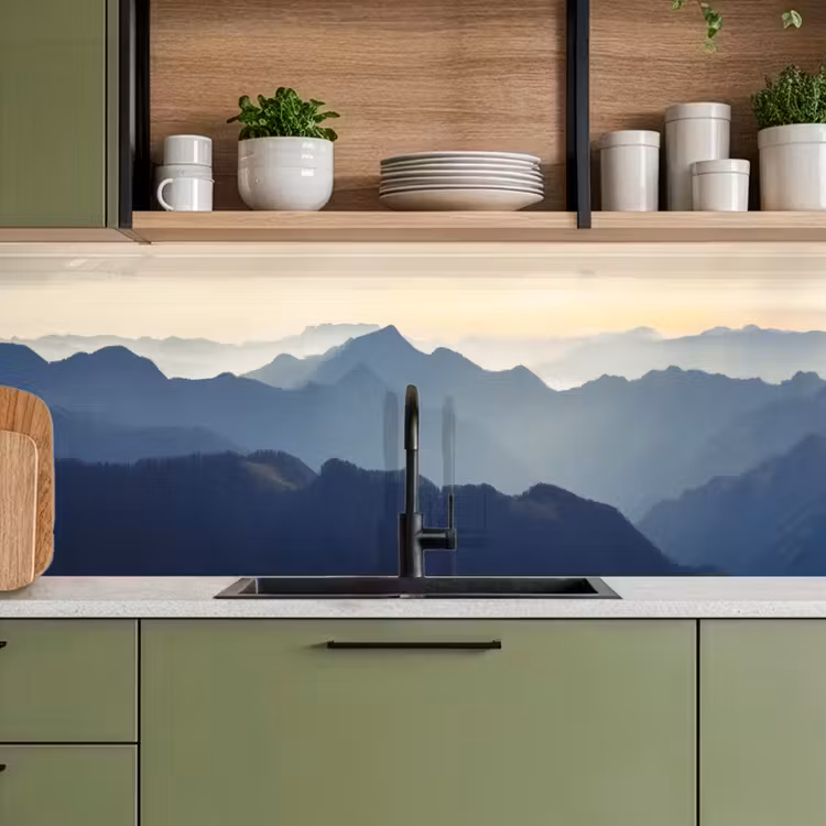 Keuken achterwand - Landschap - Bergen - Groen - Natuur — 8