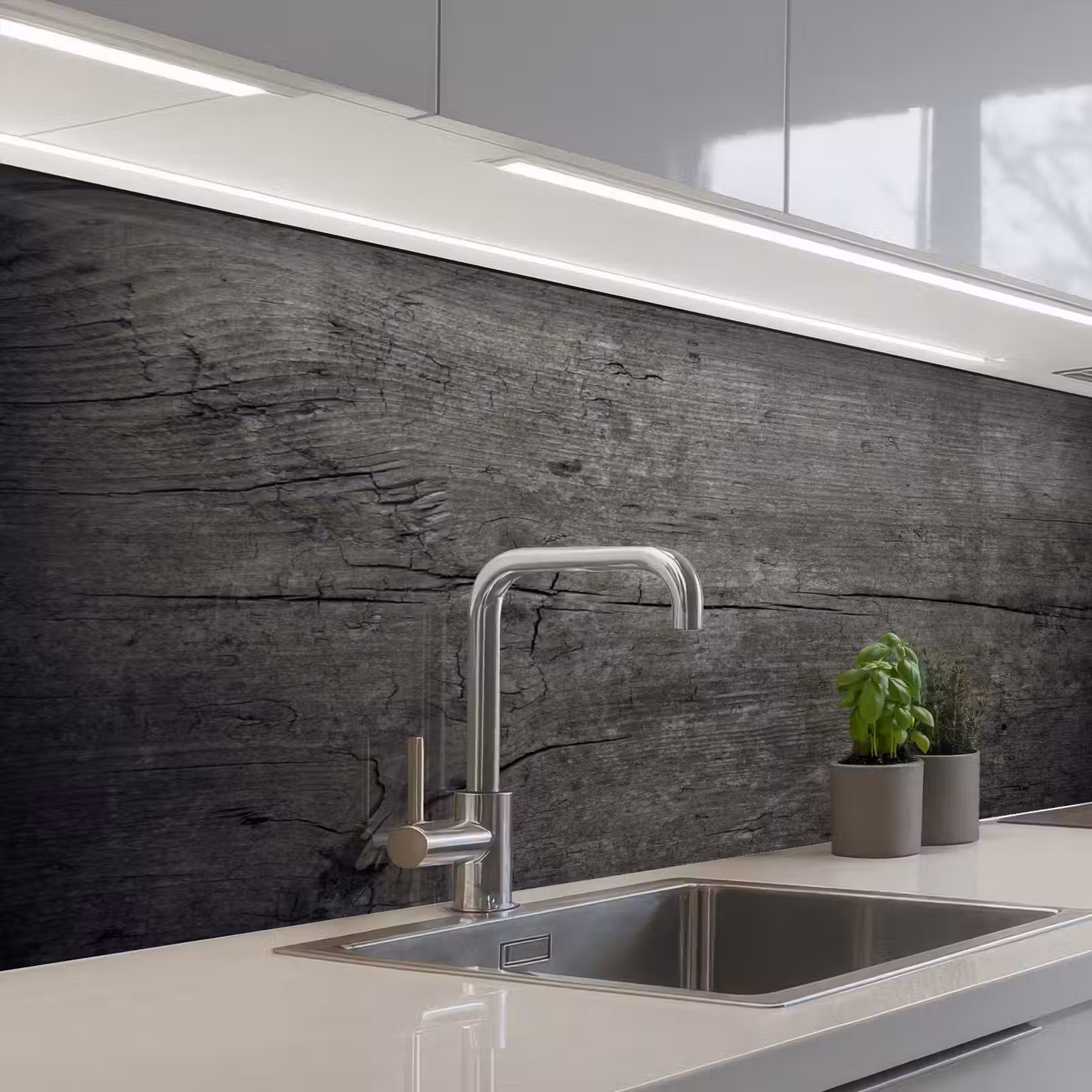 Keuken achterwand - Beton - Grijs - donker — 1