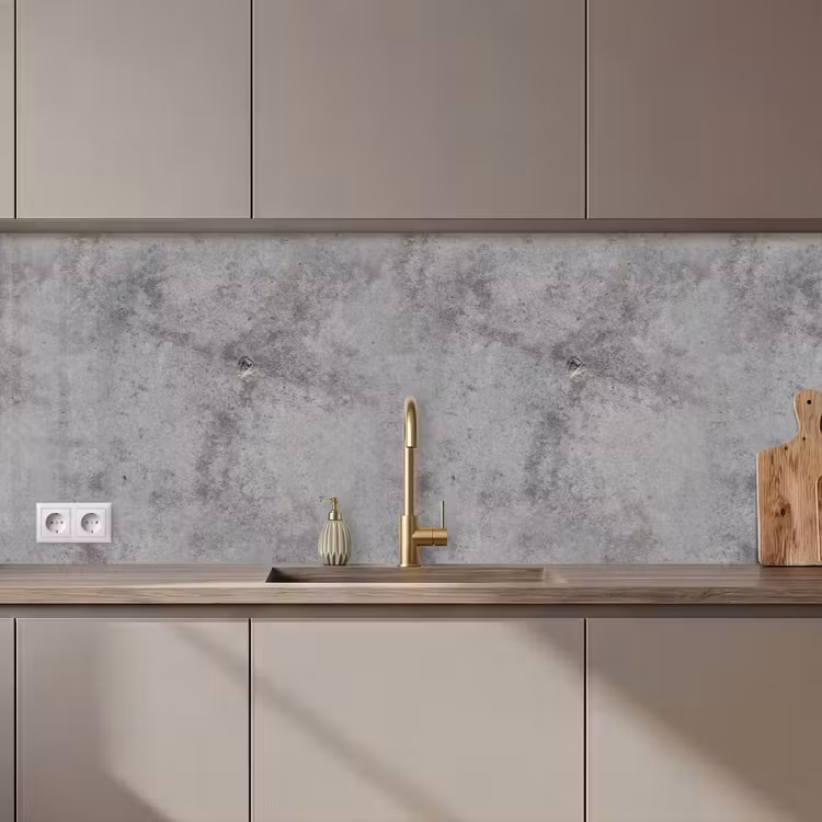 Keuken achterwand - Beton - Grijs - Patronen — 1
