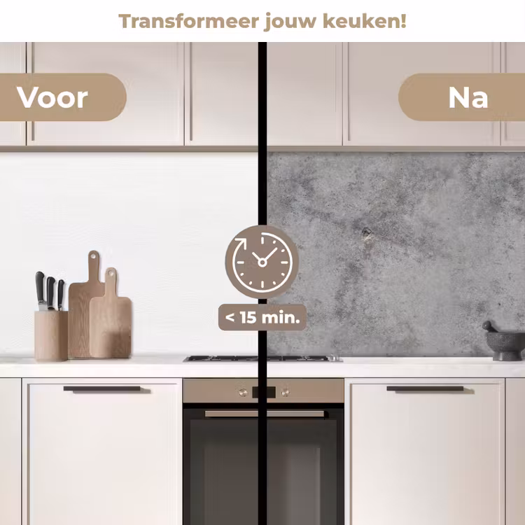 Keuken achterwand - Beton - Grijs - Patronen — 3