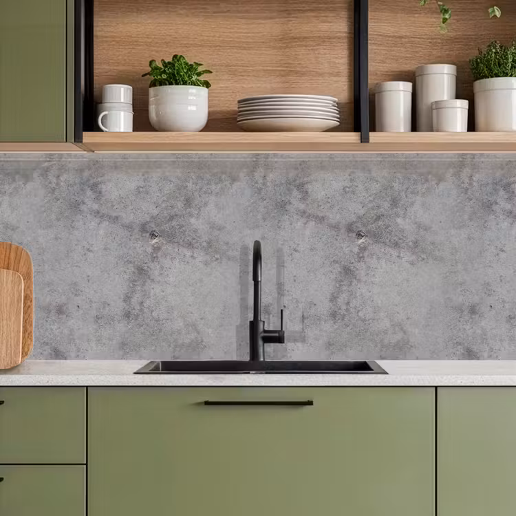 Keuken achterwand - Beton - Grijs - Patronen — 8