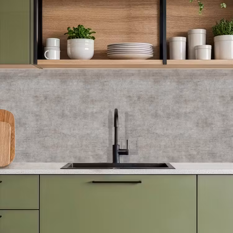 Keuken achterwand - Beton - Oud - Grijs - Patronen — 8