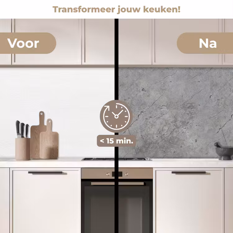Keuken achterwand - Patronen - Beton - Oud — 3