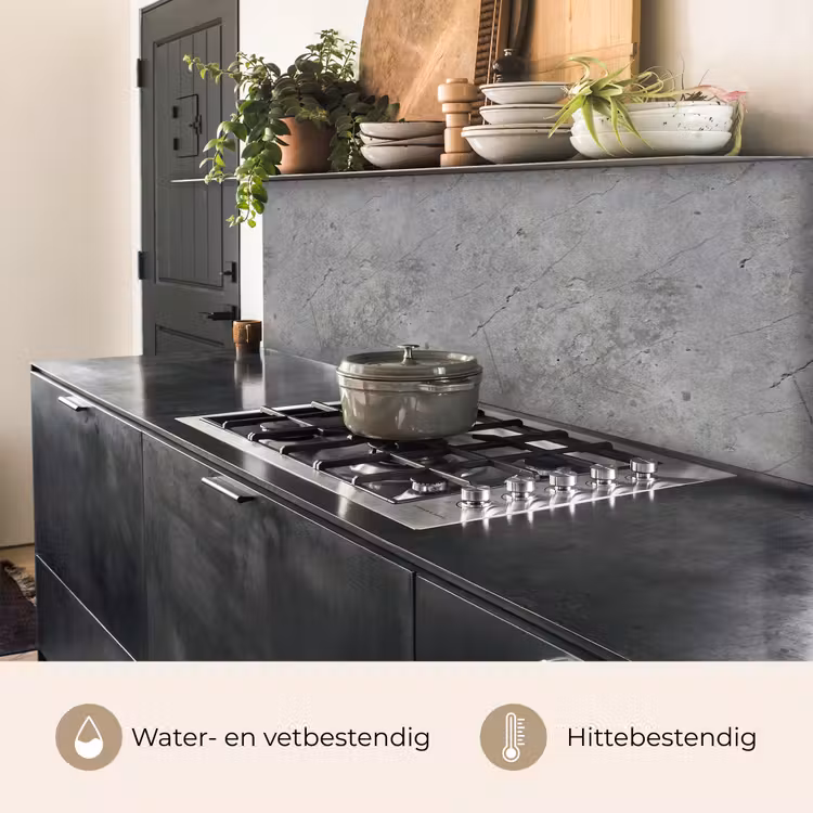 Keuken achterwand - Patronen - Beton - Oud — 5