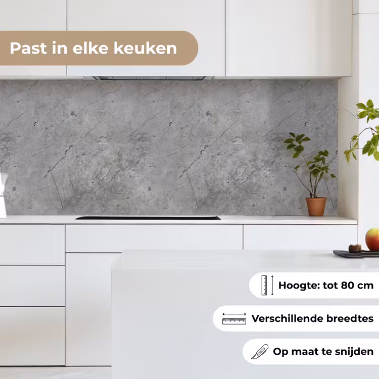 Keuken achterwand - Patronen - Beton - Oud — 7
