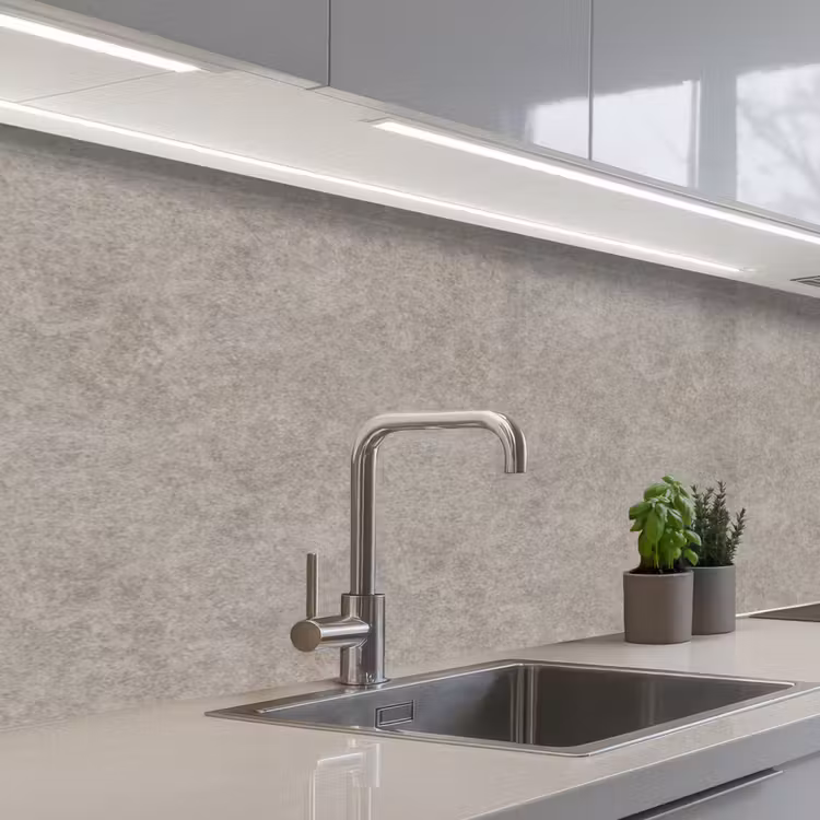 Keuken achterwand - Patroon - Beton - Grijs — 2