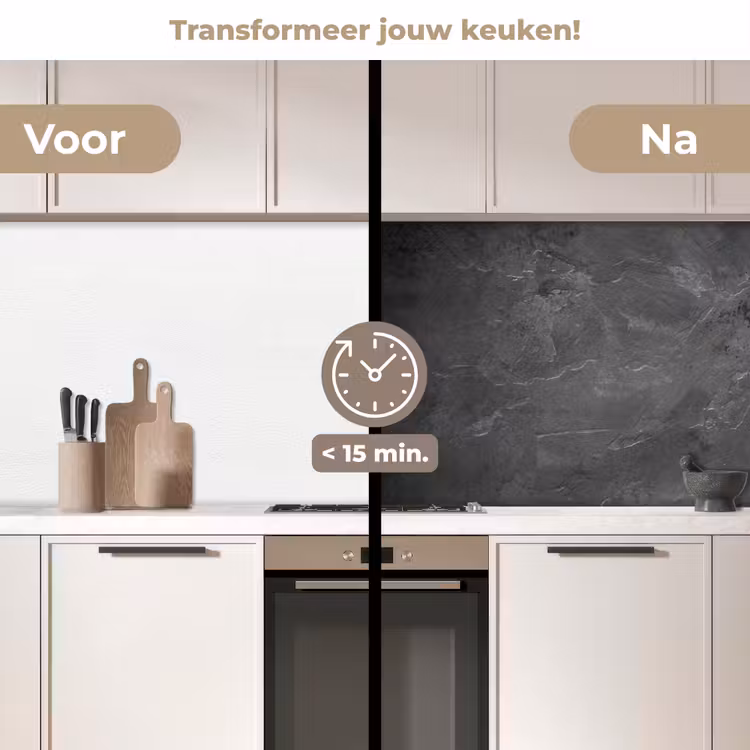 Keuken achterwand - Schemerig Betonlandschap — 2