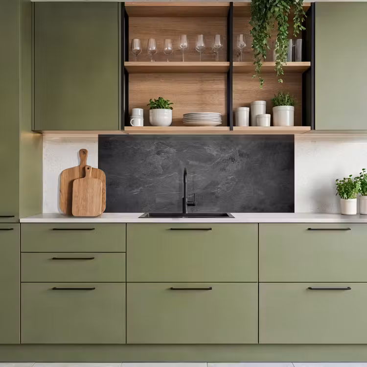 Keuken achterwand - Schemerig Betonlandschap — 8