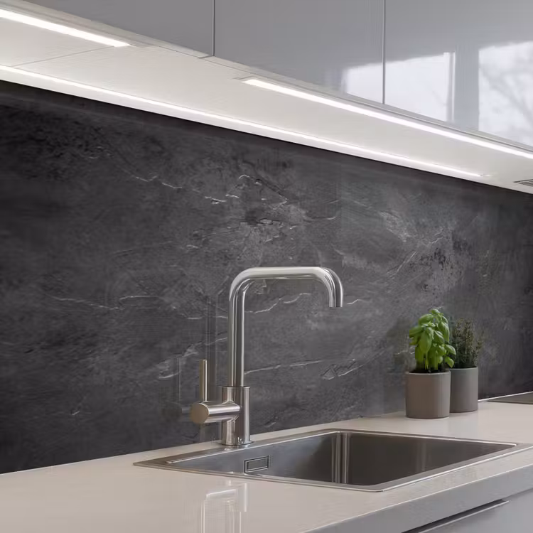 Keuken achterwand - Vergeten Betonnen Canvas — 1