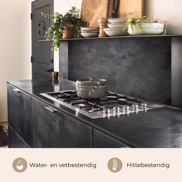 Keuken achterwand - Vergeten Betonnen Canvas — 7