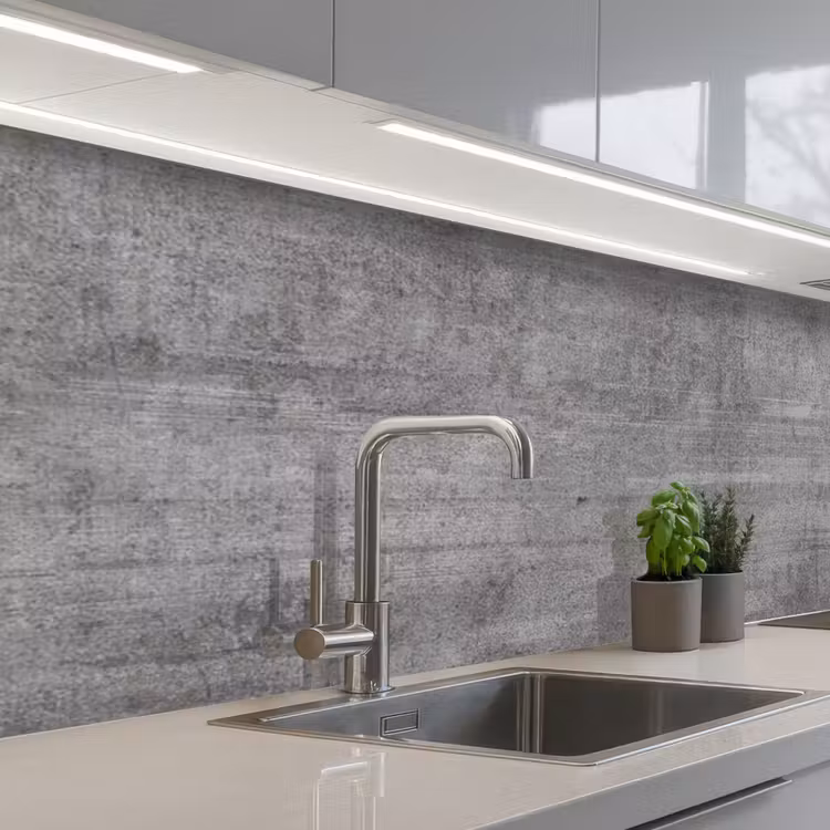 Keuken achterwand - Verweerd Betonnen Doek — 1