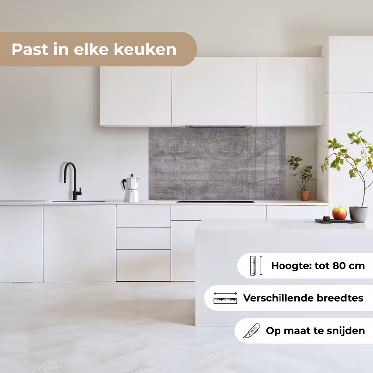 Keuken achterwand - Verweerd Betonnen Doek — 6