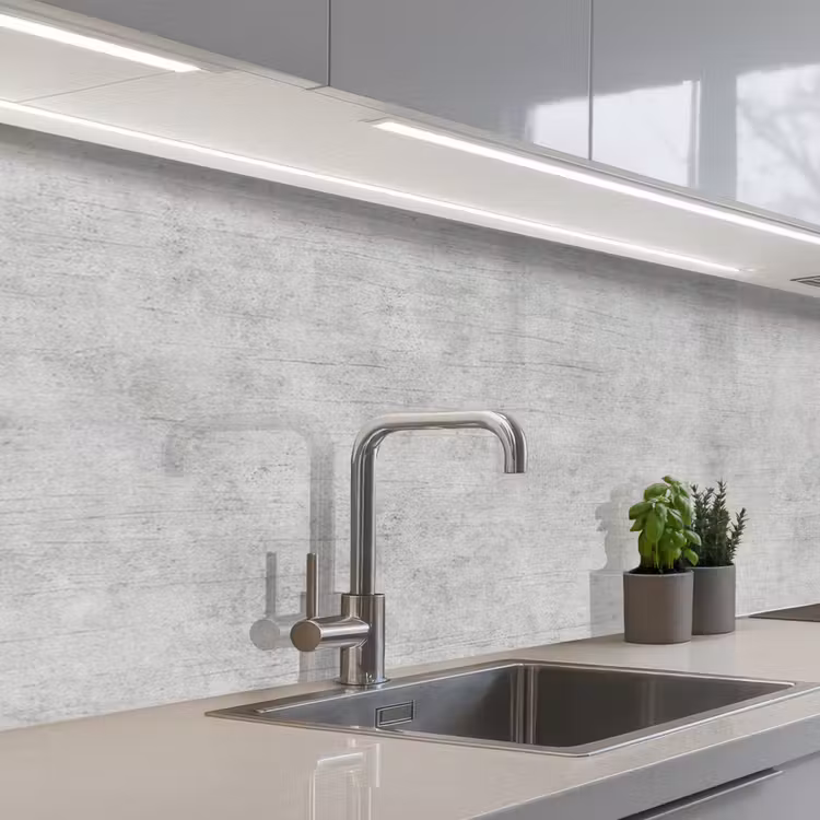 Keuken achterwand - Verweerde Grijze Canvas — 1