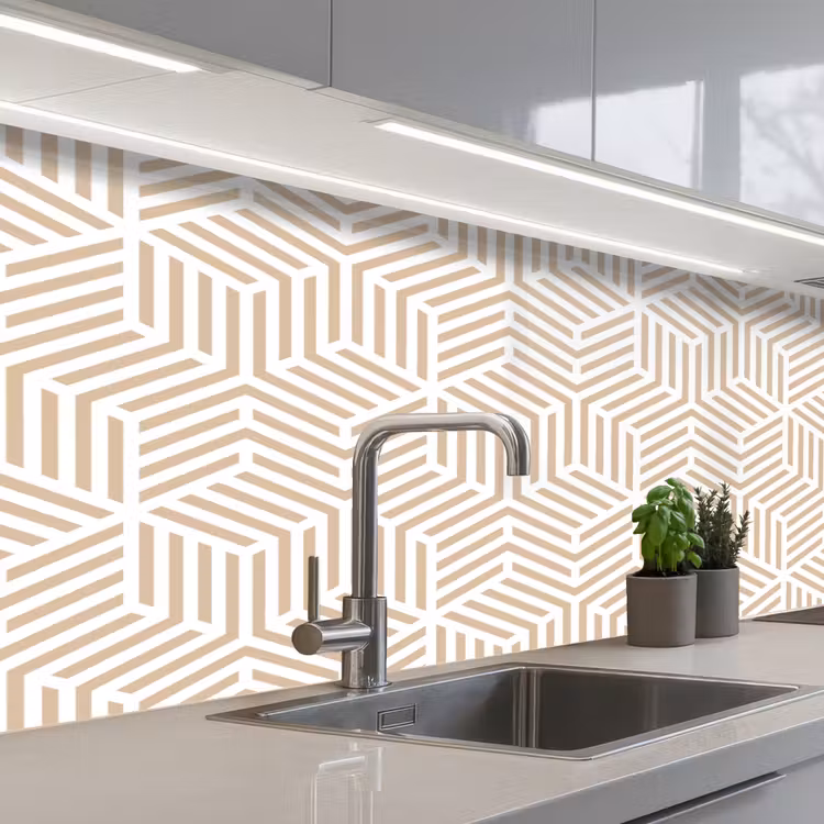Keuken achterwand - Beige - Geometrie - Patronen - Abstract — 2
