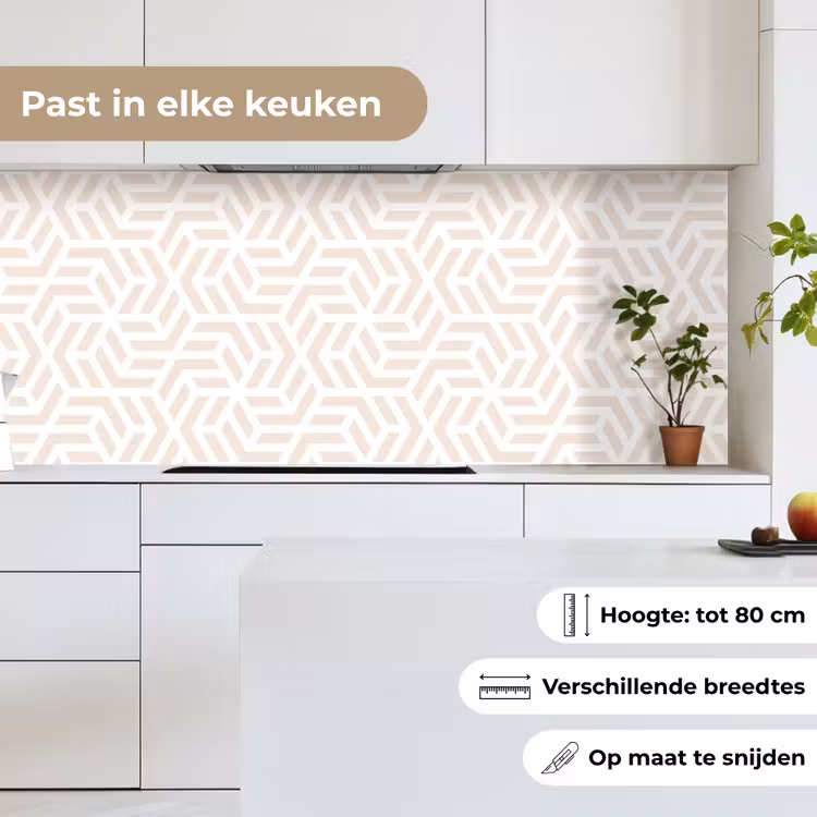Keuken achterwand - Beige - Geometrie - Patronen - Abstract — 7