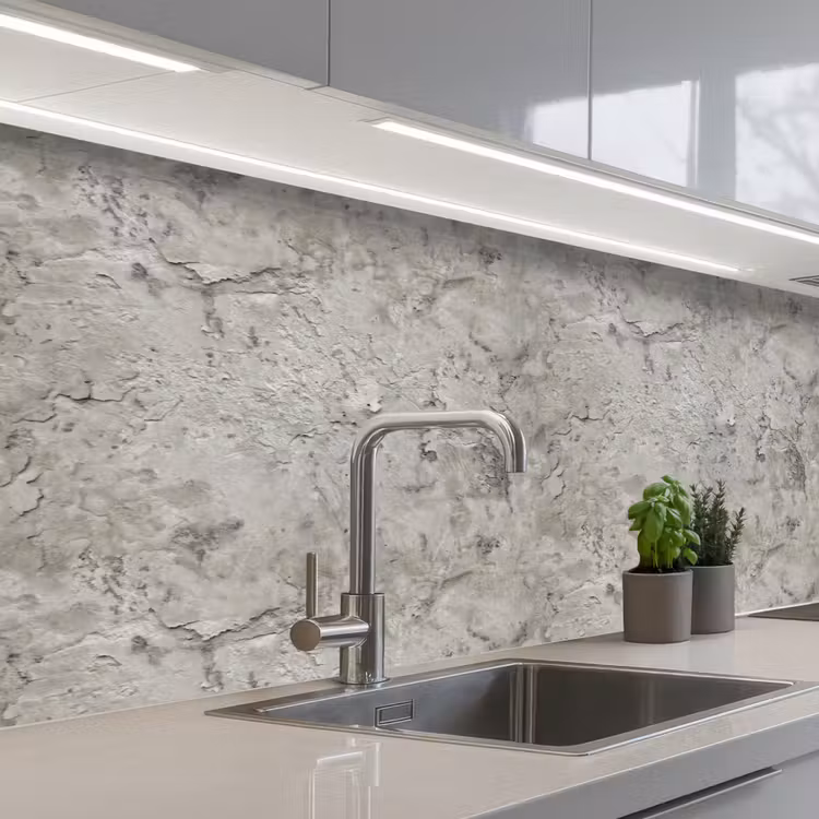 Keuken achterwand - Beton - Grijs - Muur — 2