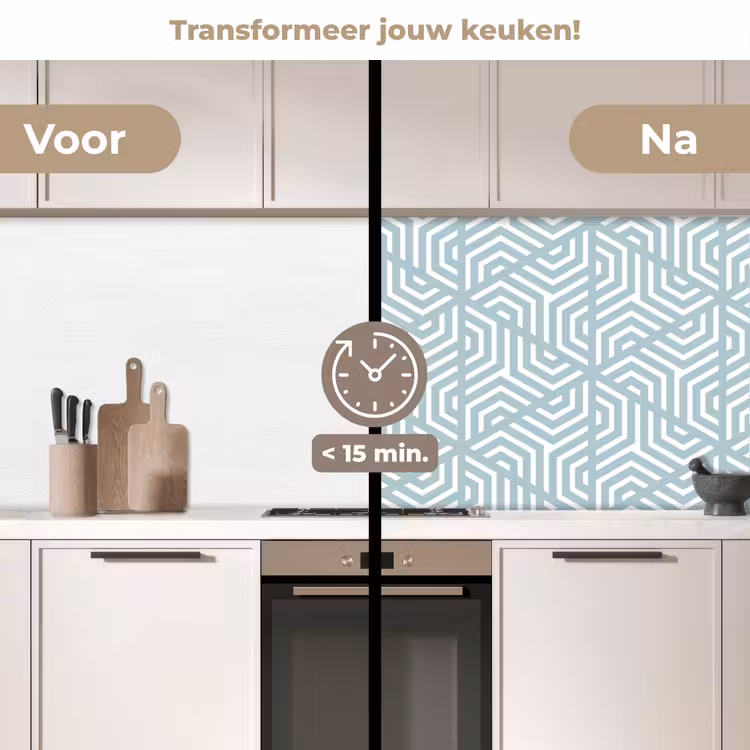 Keuken achterwand - Design - Geometrie - Patroon - Driehoek — 3