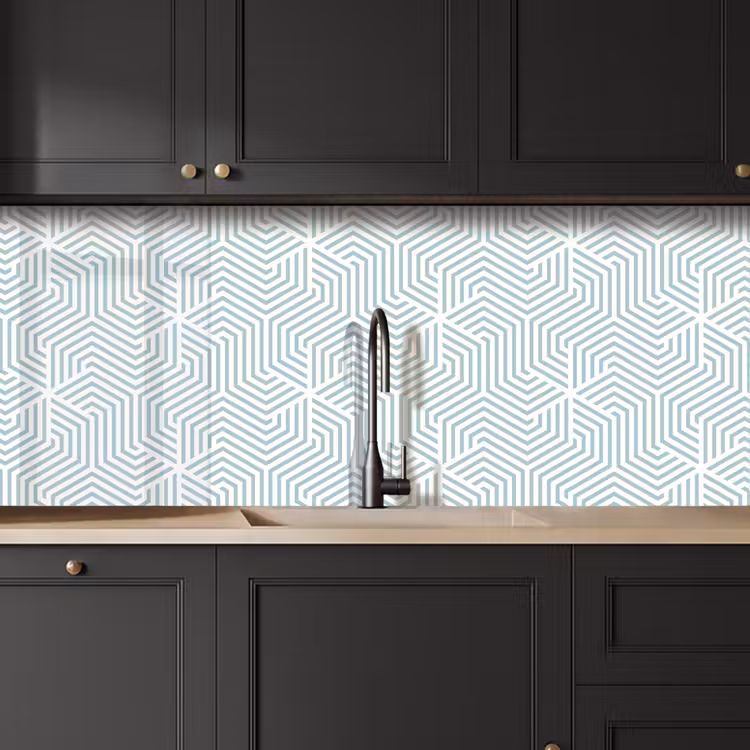 Keuken achterwand - Geometrie - Lijn - Groen - Patroon — 6