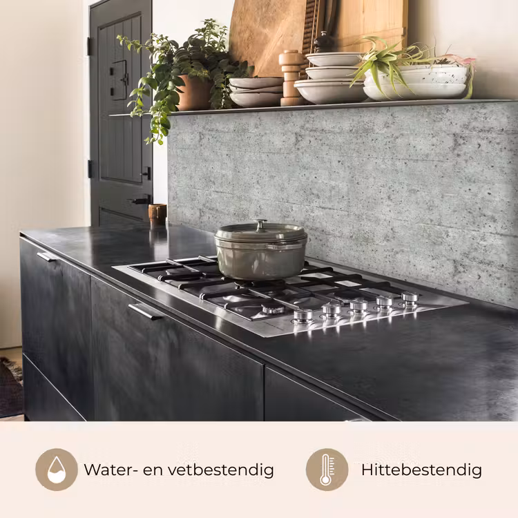 Keuken achterwand - Grijs - Muur - Poriën — 5