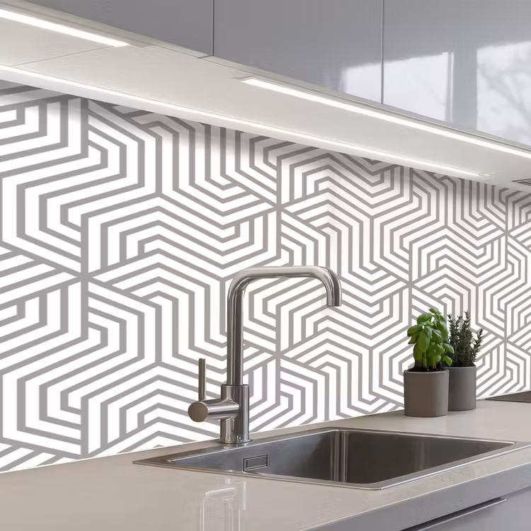 Keuken achterwand - Lijn - Design - Geometrie - Patroon — 2